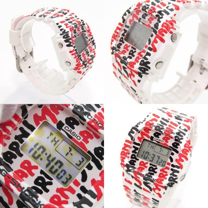 美品 MARNI x CASIO G-SHOCK Gショック GMD-S5610MA-7ER コラボ ロゴ