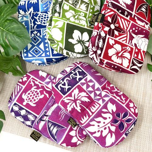 ミトン 両手用 鍋つかみ ハワイアンキルト柄 おしゃれ ハワイ 花柄