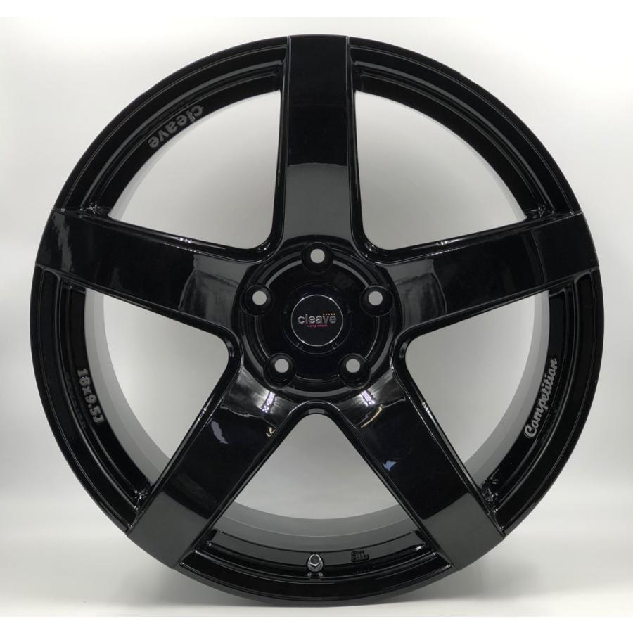 CLEAVE CLEAVE RACING TS54C 18x9.5J +18 5H-114.3 ブラック 2本セット