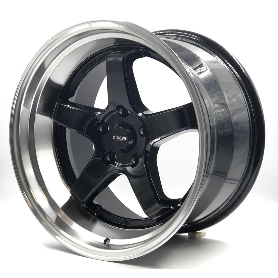 CLEAVE CLEAVE RACING FL53 18x9.5J ±0 5H-114.3 ブラック/マシンド 2