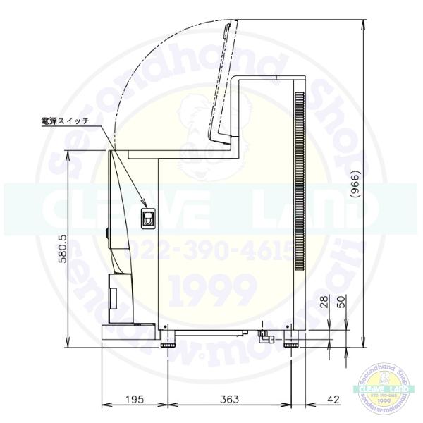 ホシザキ（HOSHIZAKI） アイスディスペンサー HDI-30A エスキューブ