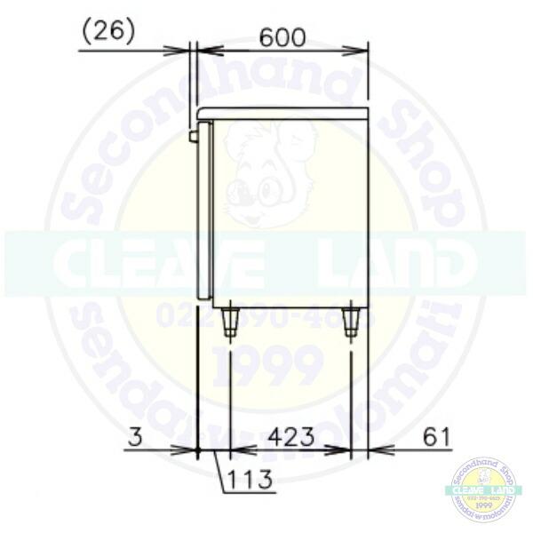 ホシザキ（HOSHIZAKI） RFT-120SNJ 自然冷媒テーブル形冷凍冷蔵庫