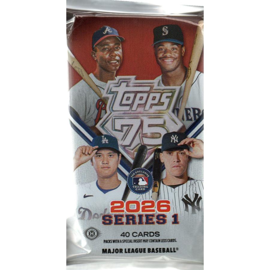 MLB 2026 TOPPS SERIES 1 BASEBALL JUMBO 1パック(40枚入り) : トレカ