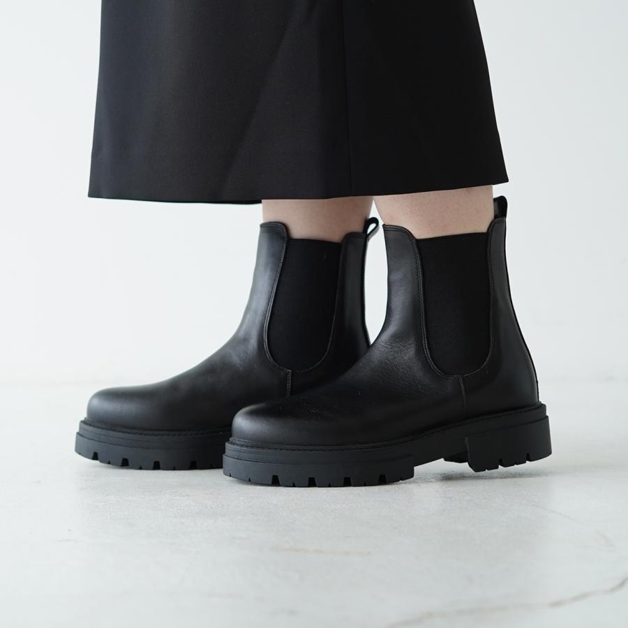 SALE レメ REMME チェルシーブーツ サイドゴアブーツ ブラック ZH-1104