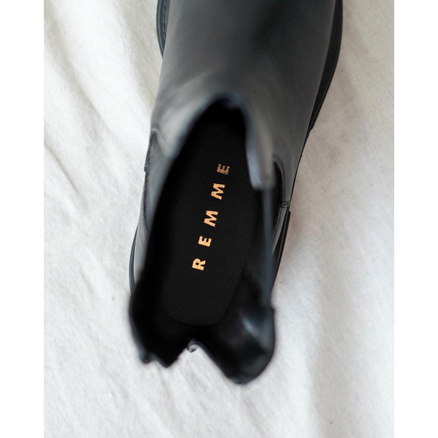 レメ REMME バックジッパー チェルシーブーツ 厚底 プラットフォーム