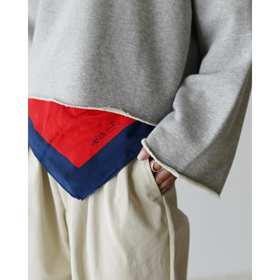 サクラ SACRA スウェット プレミアム フリース クロップド トップ