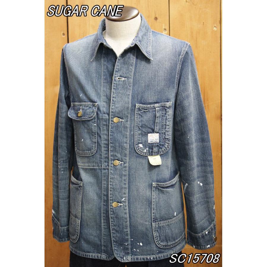 SUGAR CANE シュガーケーン 11oz.エイジング加工 デニムカバーオール