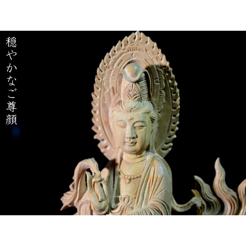 仏像 龍上観音像 白檀 手彫り 中国伝統工芸品 : 中国貿易公司ctc
