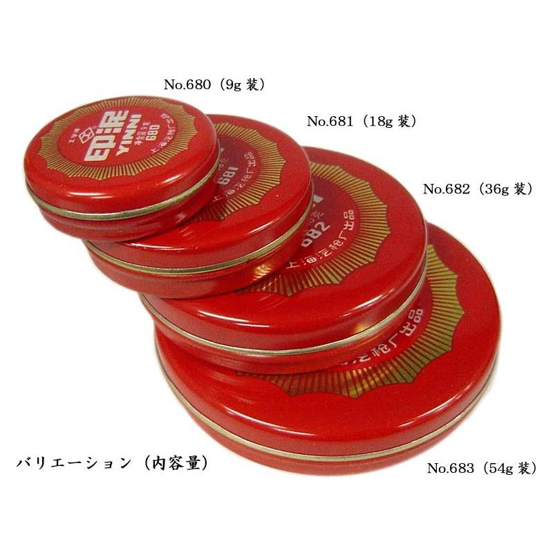 印泥（朱肉） 工字牌No.680（9g） : 中国貿易公司ctcオンライン