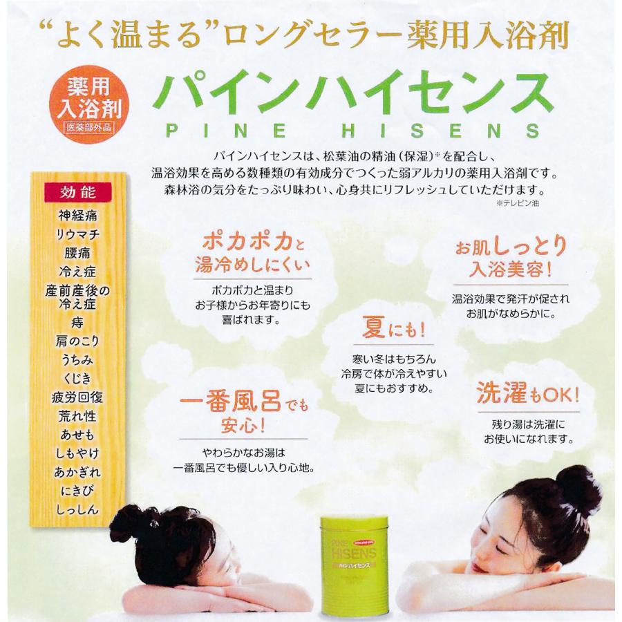 6個セット】高陽社 パイン ハイセンス 分包 50g x 6袋 薬用入浴剤 医薬