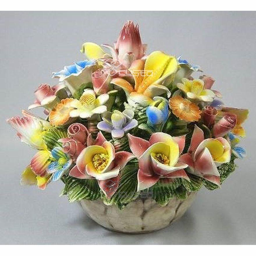 陶器 陶花 インテリア イタリア置物 イタリア雑貨 インテリア雑貨