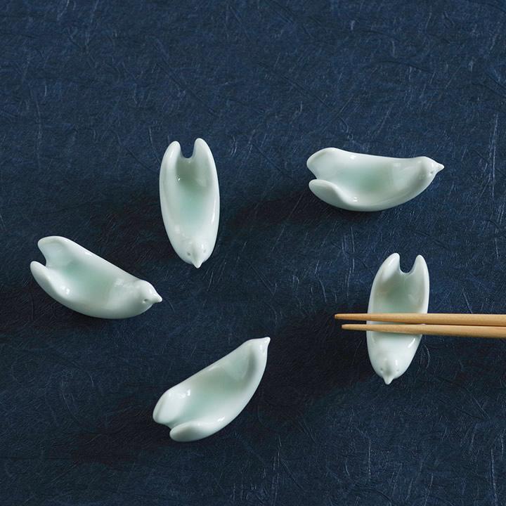 箸置き セット 白山陶器 とり型 はしおき 5個セット ギフトボックス