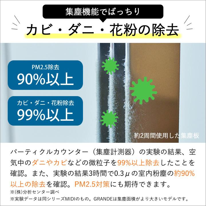 空気清浄機 小型 40畳対応 フィルター交換なし ハウスダスト ペット
