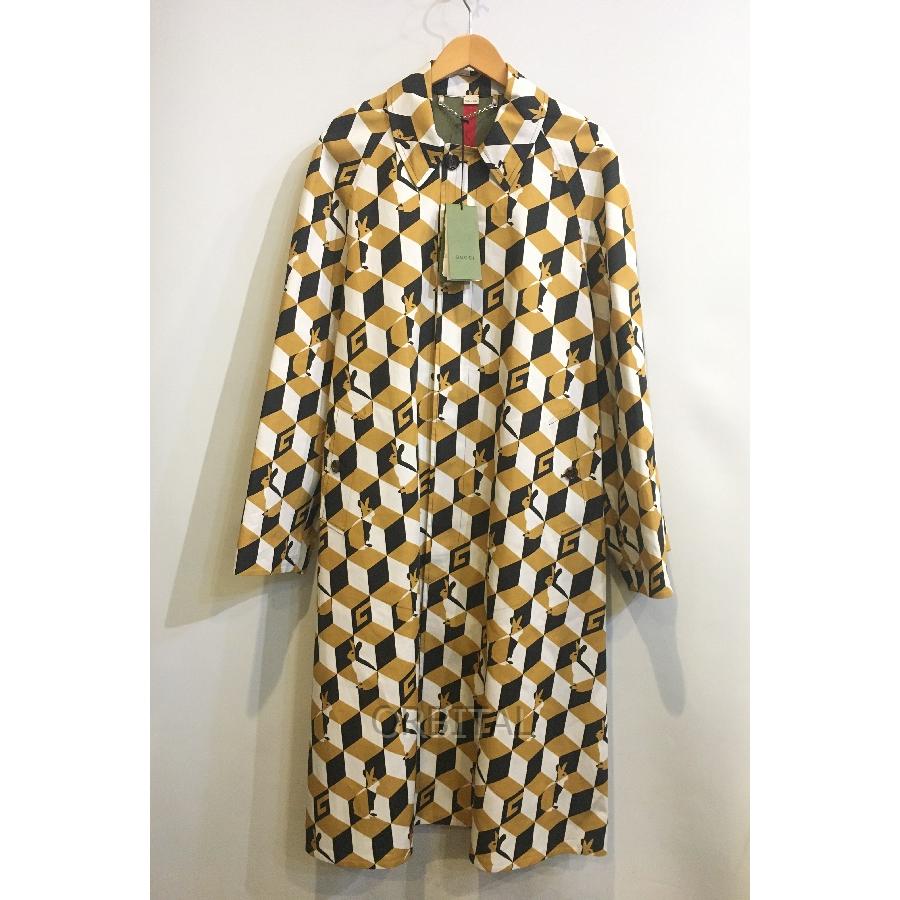 二子玉) GUCCI グッチ 23SS未使用 ラビット柄 ステンカラーコート