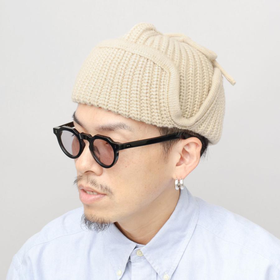 A.M.S. ニット帽 アビエーターキャップ 帽子 メンズ レディース ニット