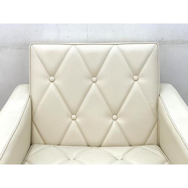 カリモク60 ロビーチェア1シーター スタンダードアイボリー 1Pソファ