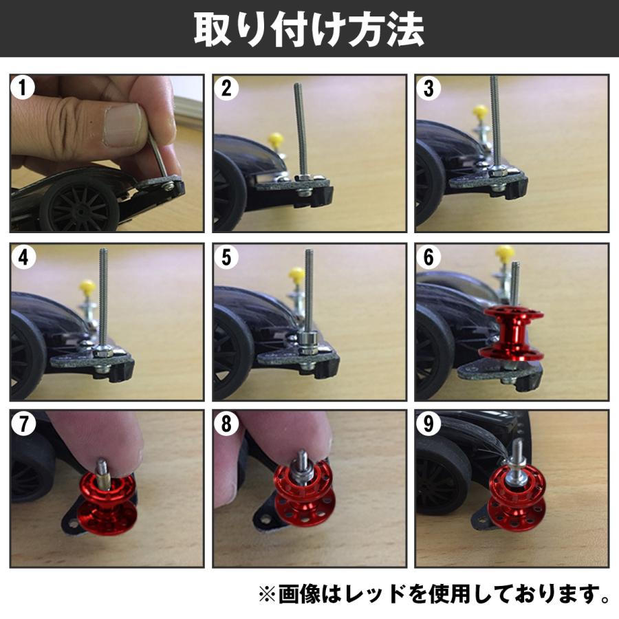 送料220円】ミニ四駆 2段 アルミ ローラー 軽量 2個セット 13-12mm