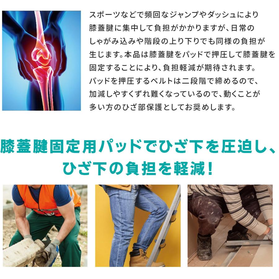 ひざサポート 超薄型二段階固定 オープンタイプ サポーター マジック