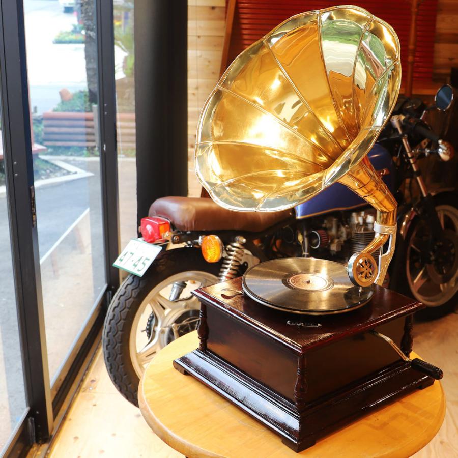 蓄音機 グラモフォーン アンティークテイスト この安定しないアナログ