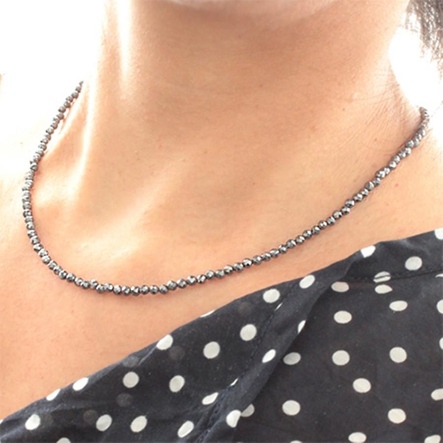 ネックレス レディース メンズ テラヘルツ 鉱石 3mm チョーカー