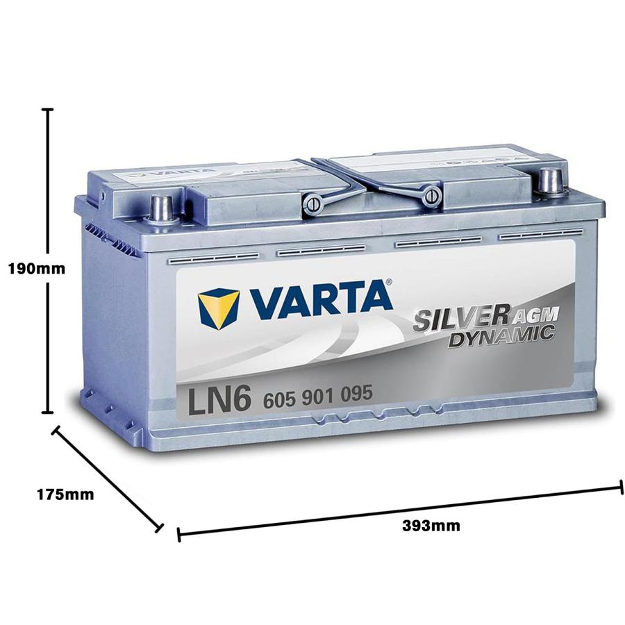 VARTA 605-901-095 バルタ バッテリー VARTA LN6 20時間率容量 105Ah