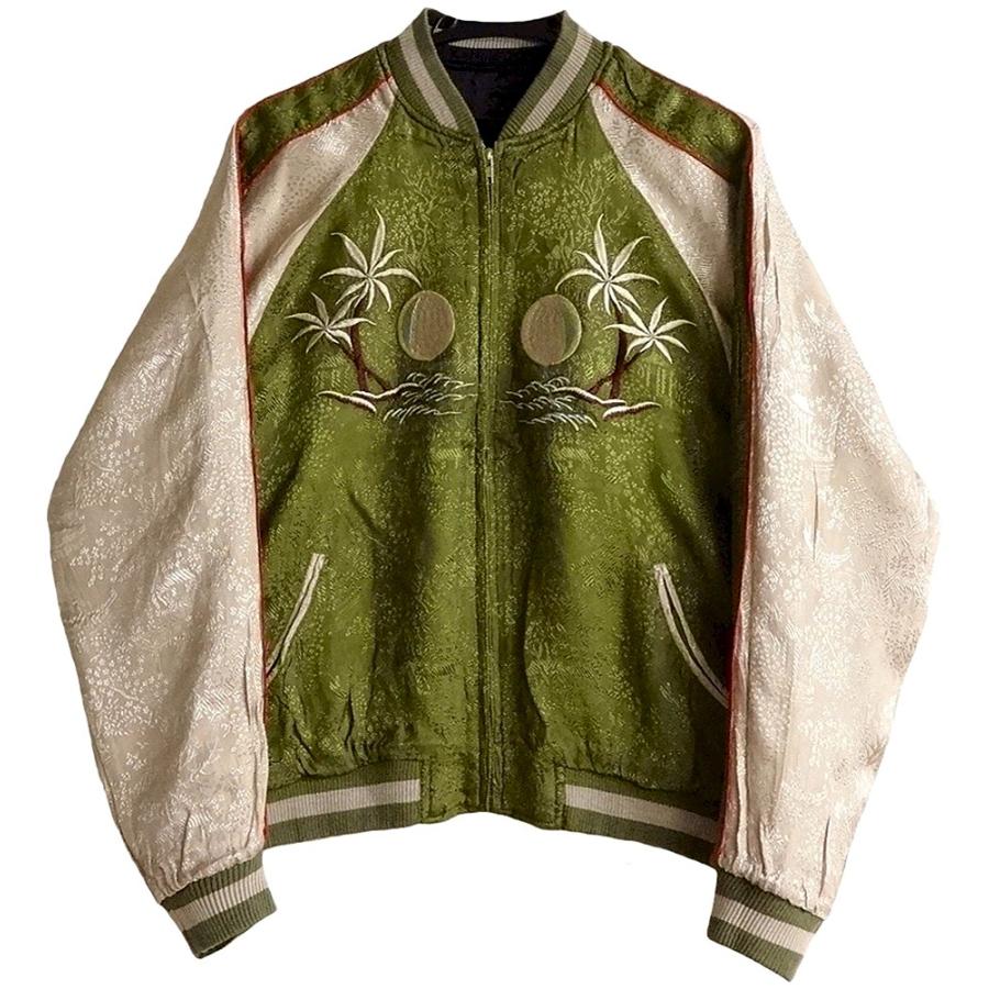 BACK STREET CRAWLER 蜘蛛の巣スカル柄 スカジャン Mサイズ : アメリカ