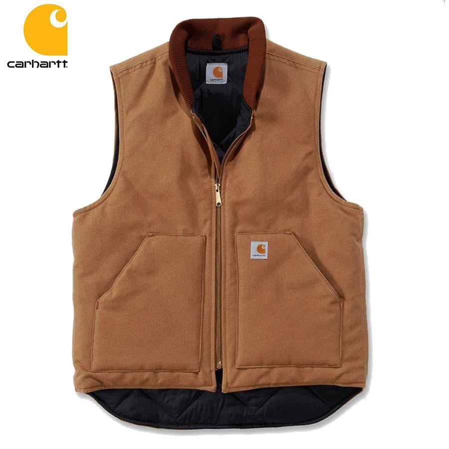Carhartt（カーハート） V01 ダックベスト ブラウン 12オンス