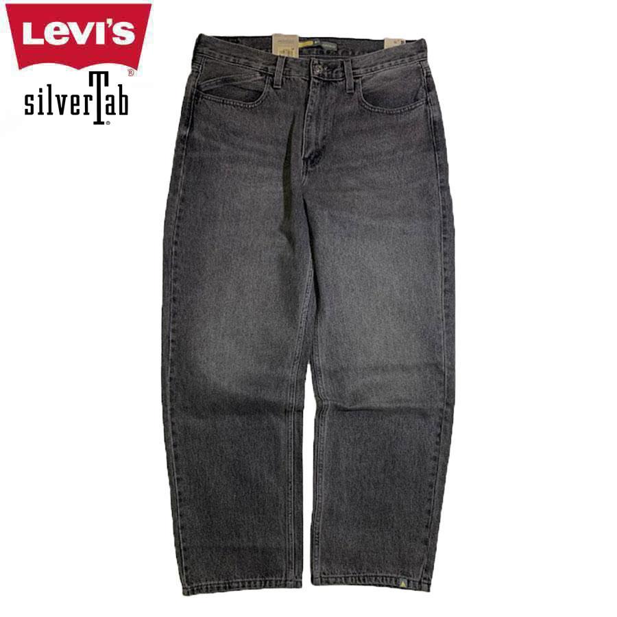 Levi's（リーバイス） シルバータブ デニムパンツ ブラック Levi's