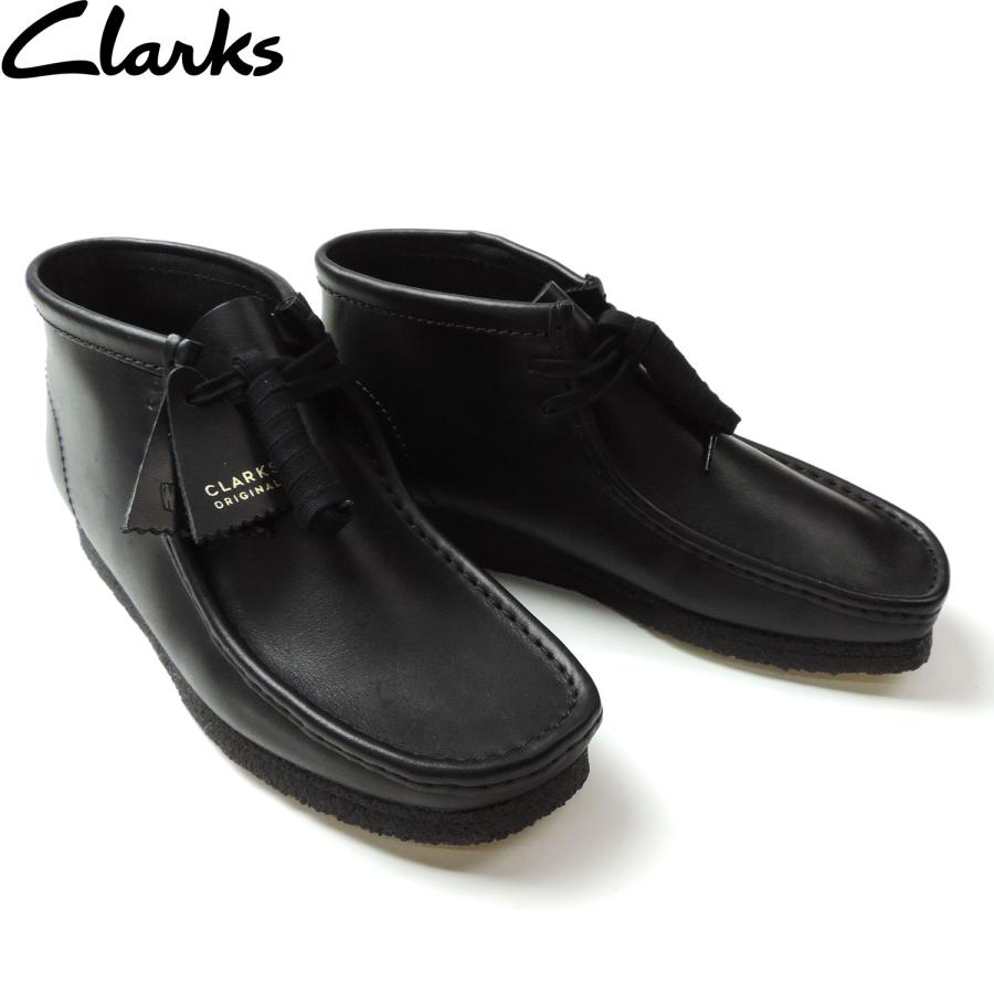 Clarks（クラークス） ワラビー ブーツ レザー シューズ ブラック