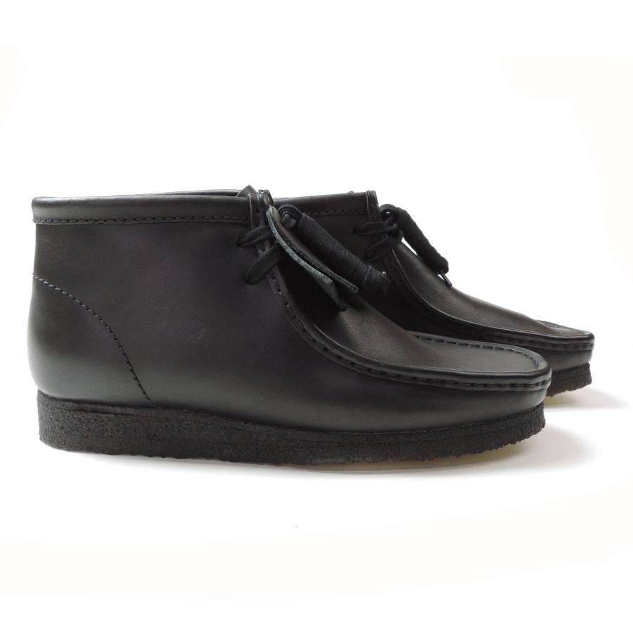 Clarks（クラークス） ワラビー ブーツ レザー シューズ ブラック