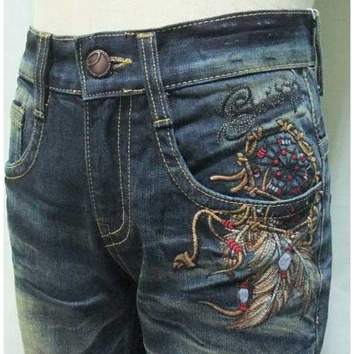 クラウド メンズ ジーンズ CLOUD イーグル ドリームキャッチャー 刺繍