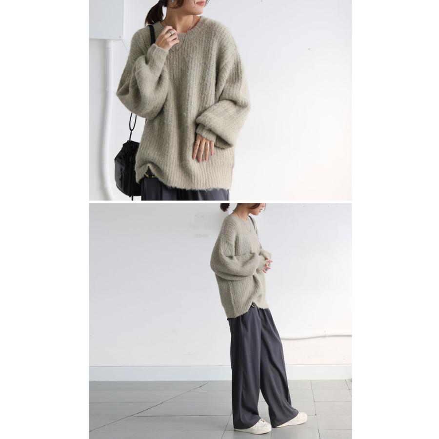 antiqua（アンティカ） モヘア風ニット ニット レディース トップス