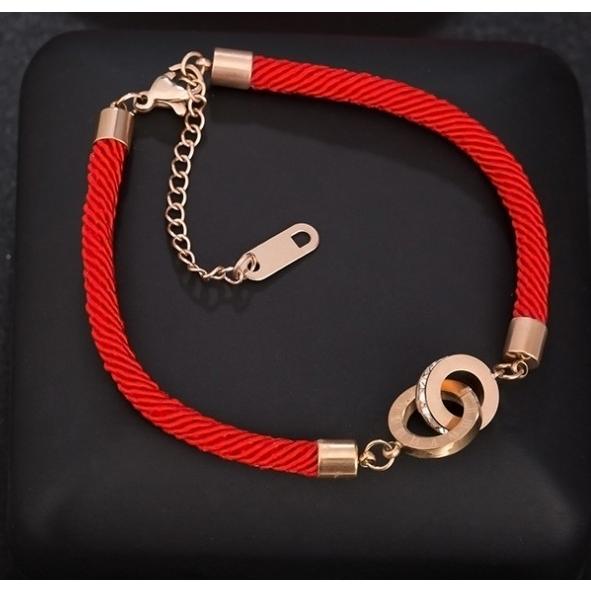 ブレスレット ローマ数字 赤色 レッド 布 バングル サージカル