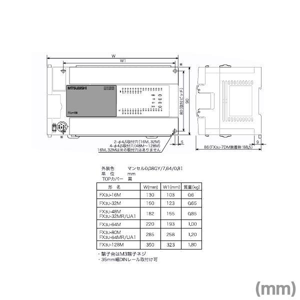 三菱電機（MITSUBISHI ELECTRIC） FX3U-80MR/ES MELSEC-Fシリーズ