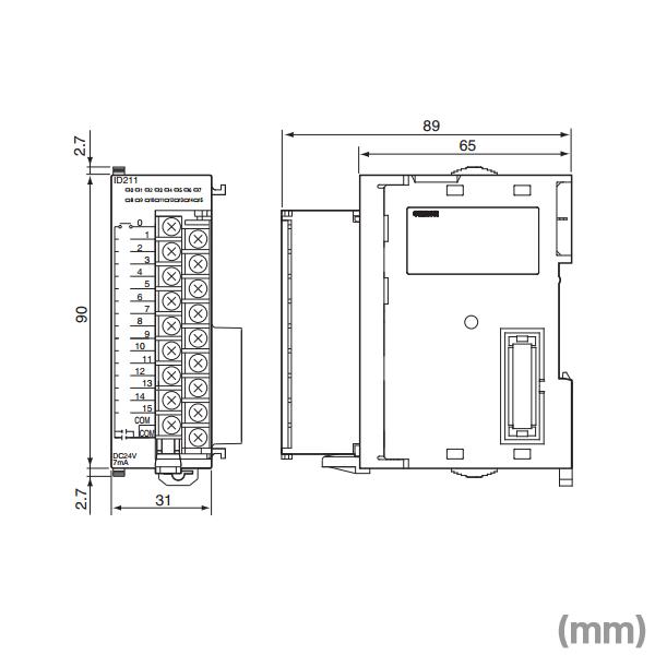 オムロン（OMRON） CJ1W-OC211 リレー接点出力ユニット 出力16点 独立