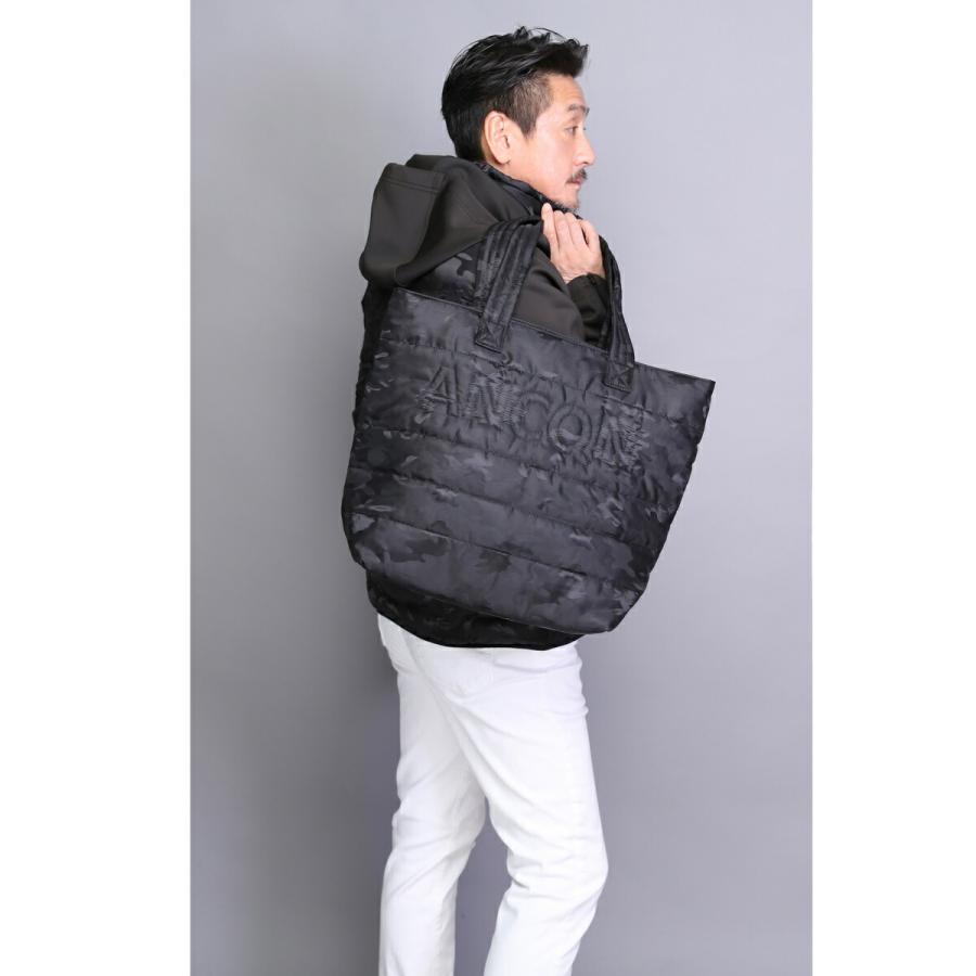 AnneCoquine ナイロンキルトトートバッグ M ブラック AnneCoquine（アンコキーヌ） ナイロン中綿キルトトートバッグM／2439