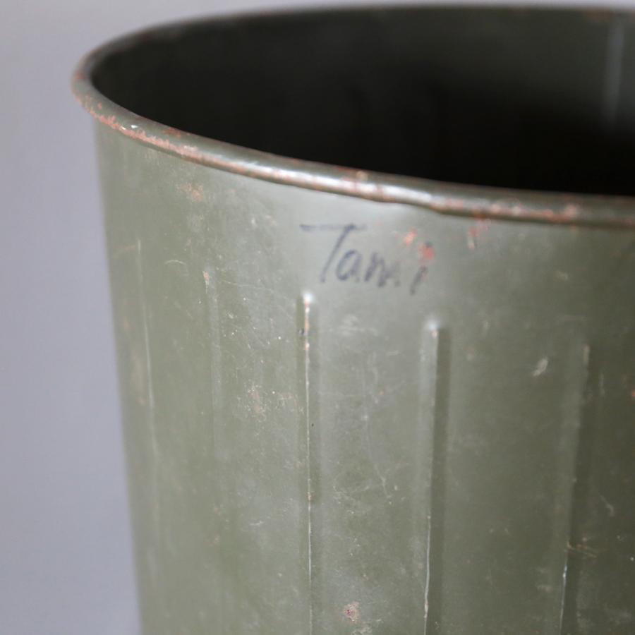 ゴミ箱 ダストボックス TRASH CAN アンティーク ヴィンテージ メタル