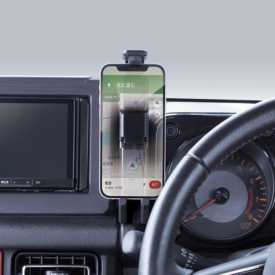 槌屋ヤック SY-SZ6 スマートフォンホルダー スズキ ジムニー・ジムニー