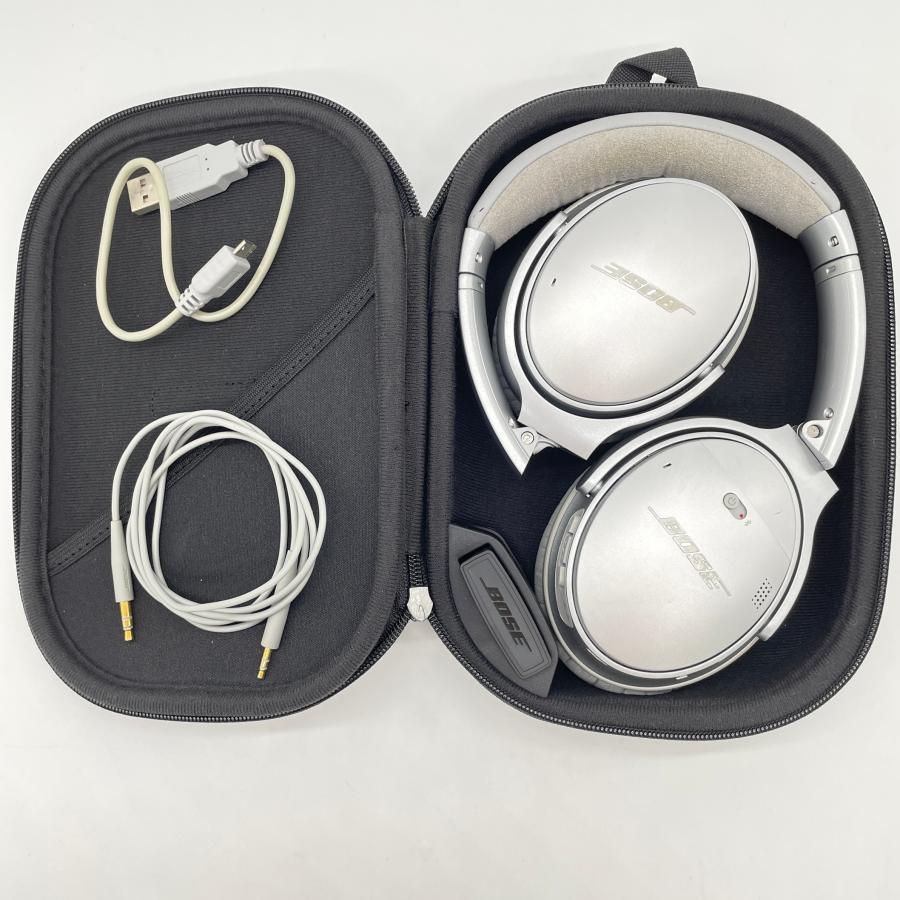 QuietComfort Bose 35 シルバー ワイヤレスヘッドホン ケース付き