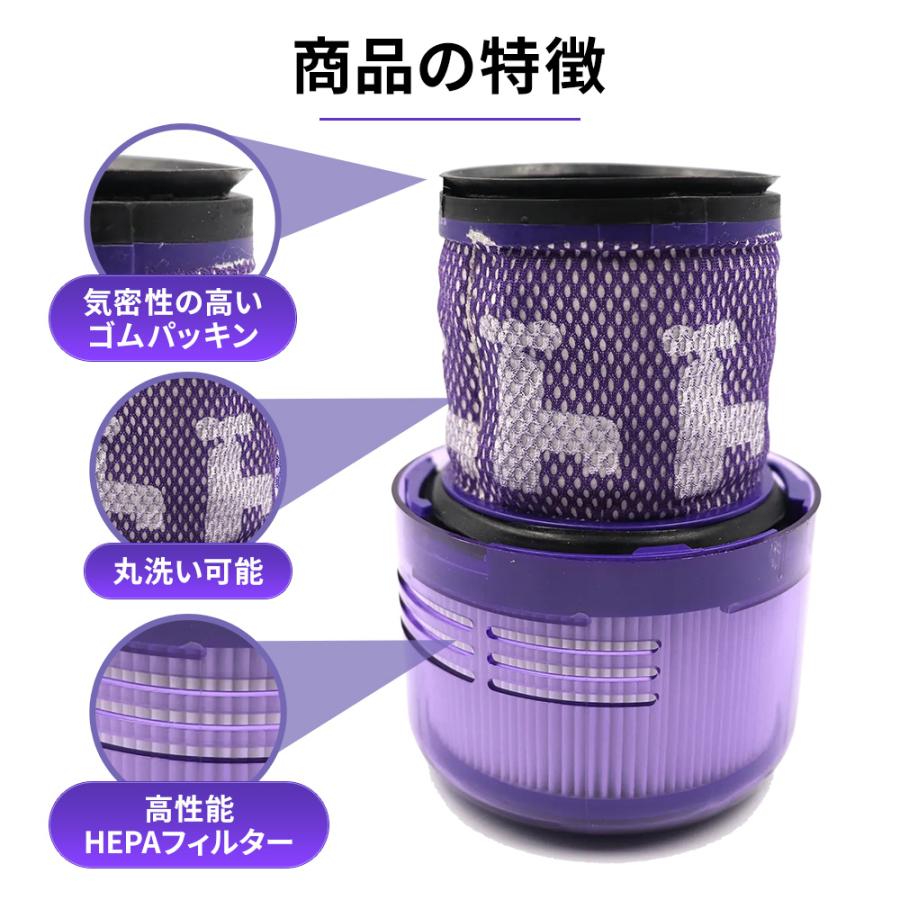 Dyson ダイソン 交換用 2個 セット 掃除機フィルター V11 SV14 SV15 用