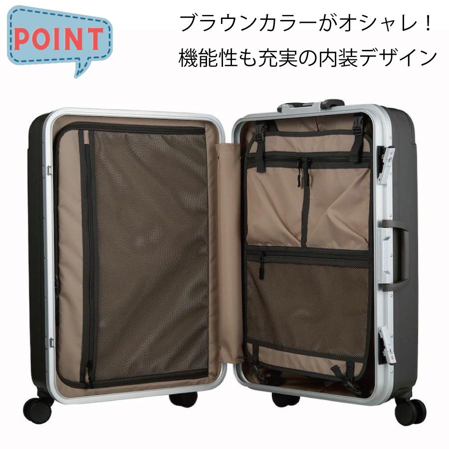 GREEN WORKS 衝撃に強い フレーム スーツケース Lサイズ 93L 1週間