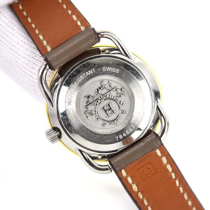 Arceau エルメス アルソー レディースウォッチ SS×GP 革ベルト