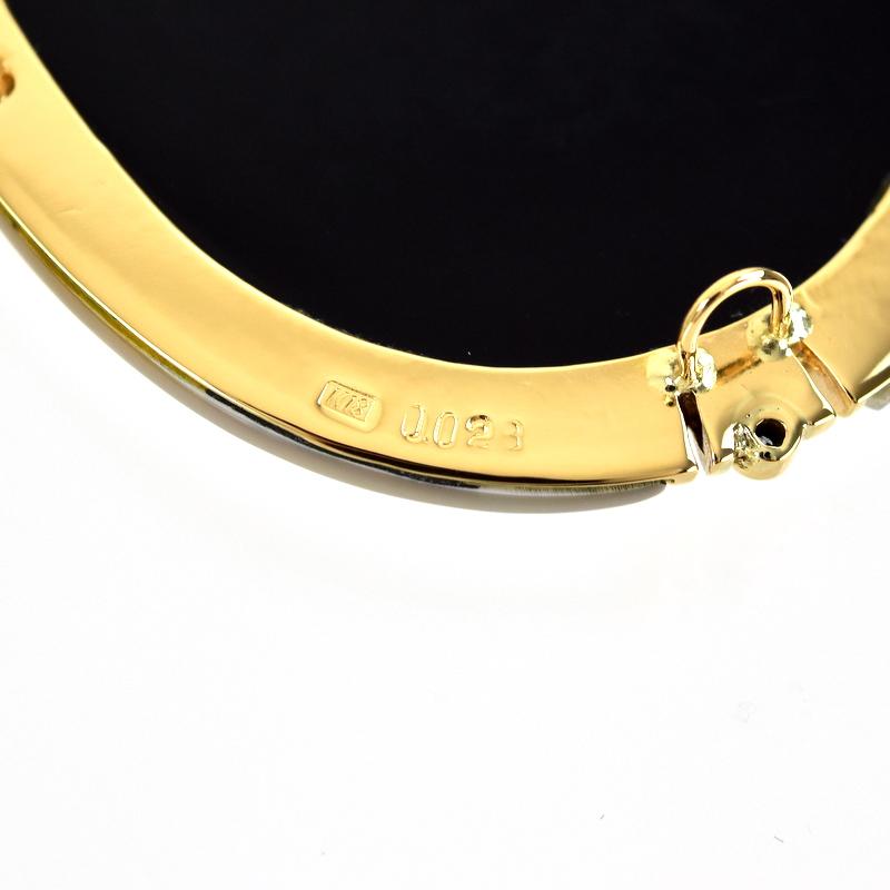 カメオ 2WAY ブローチ ペンダントトップ ブルー系 シェルフレーム