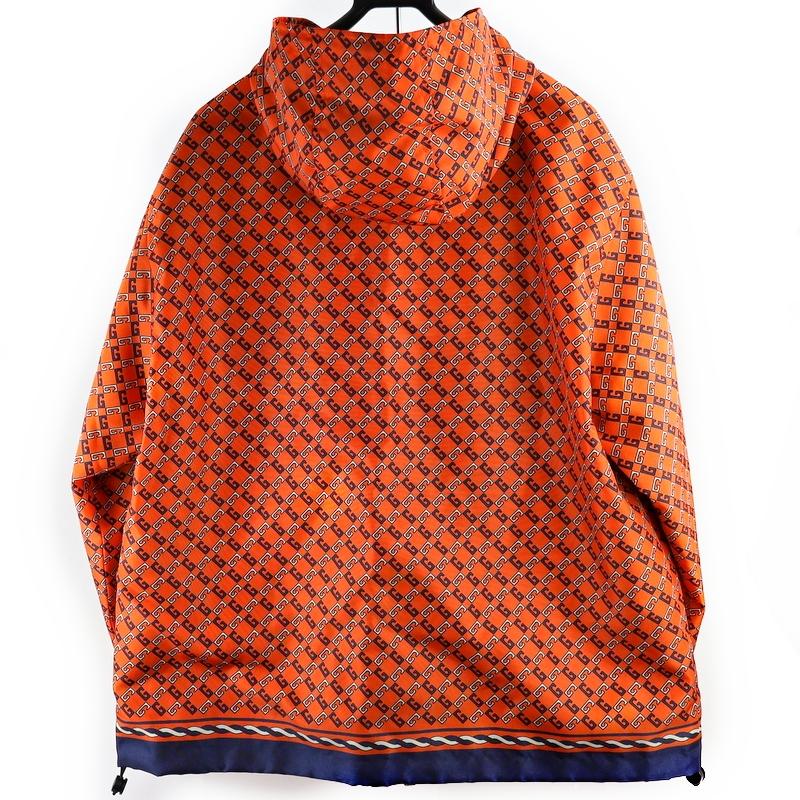 グッチ ジャケット メンズ ジオメトリックGプリント ナイロンジップ