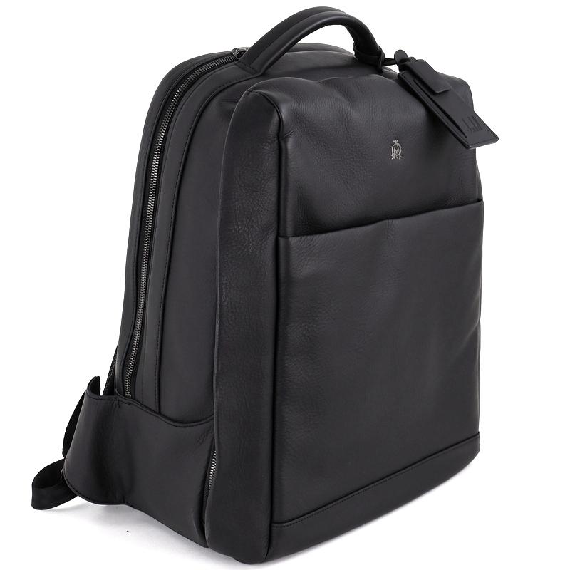 ダンヒル バックパック レザー ブラック 無地 ワンポイントロゴ