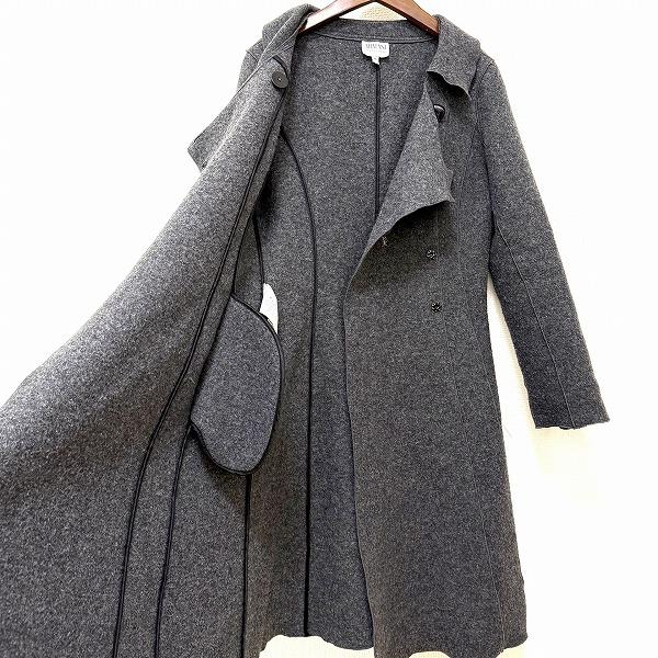wnc アルマーニコレツィオーニ ARMANICOLLEZIONI コート 38 グレー