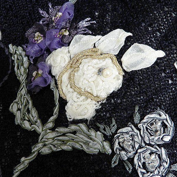 spc アトリエサガン ATELER SAGAN カーディガン ニット 麻 かぎ編み M