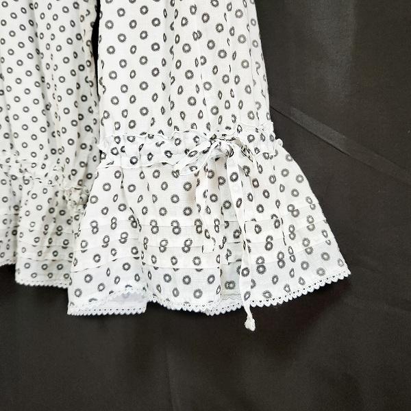 snc ジウセンソユニコ 慈雨 Sensounico パンツ 75 白 黒 麻混 薄手