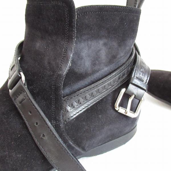 LOUIS VUITTON（ルイ・ヴィトン） #wxs ブーツ 7 1/2 黒 スエード