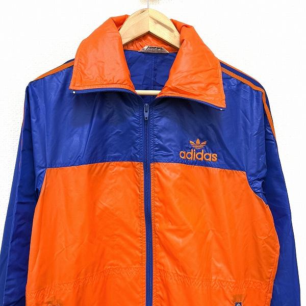 anc アディダス adidas ジャケット L オレンジ 青 デサント製